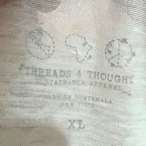 Threads 4 Thought X-LARGE T4T Triblend V-Neck Semi Sheer Short Sleeve Tee - Picture 7 of 10